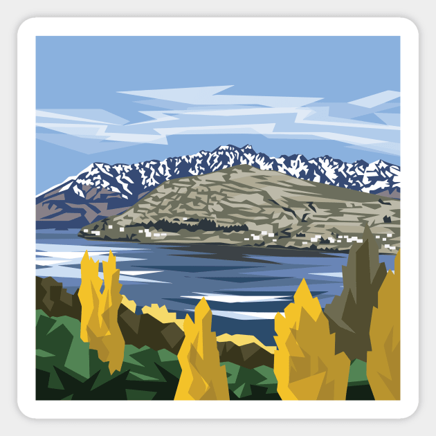 The Remarkable Queenstown Sticker by irajane